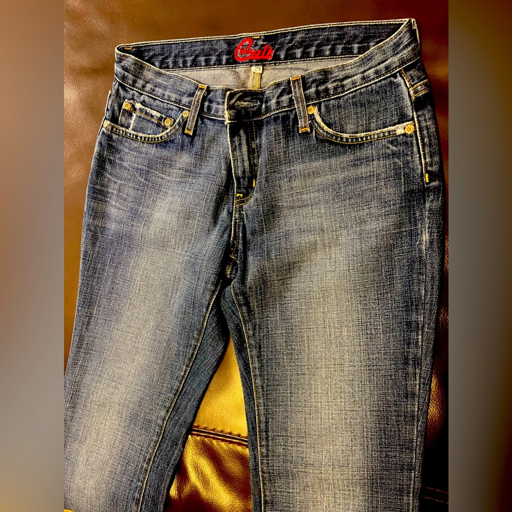 Blue Cult, size 29 dark wash jeans. Boot cut slight straight pant